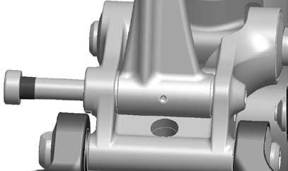 4. To assemble the dropout pivots the first bearing install is the same as described in bearing installation step # To install the second bearing: Orient the tools as seen in Fig. 8.
