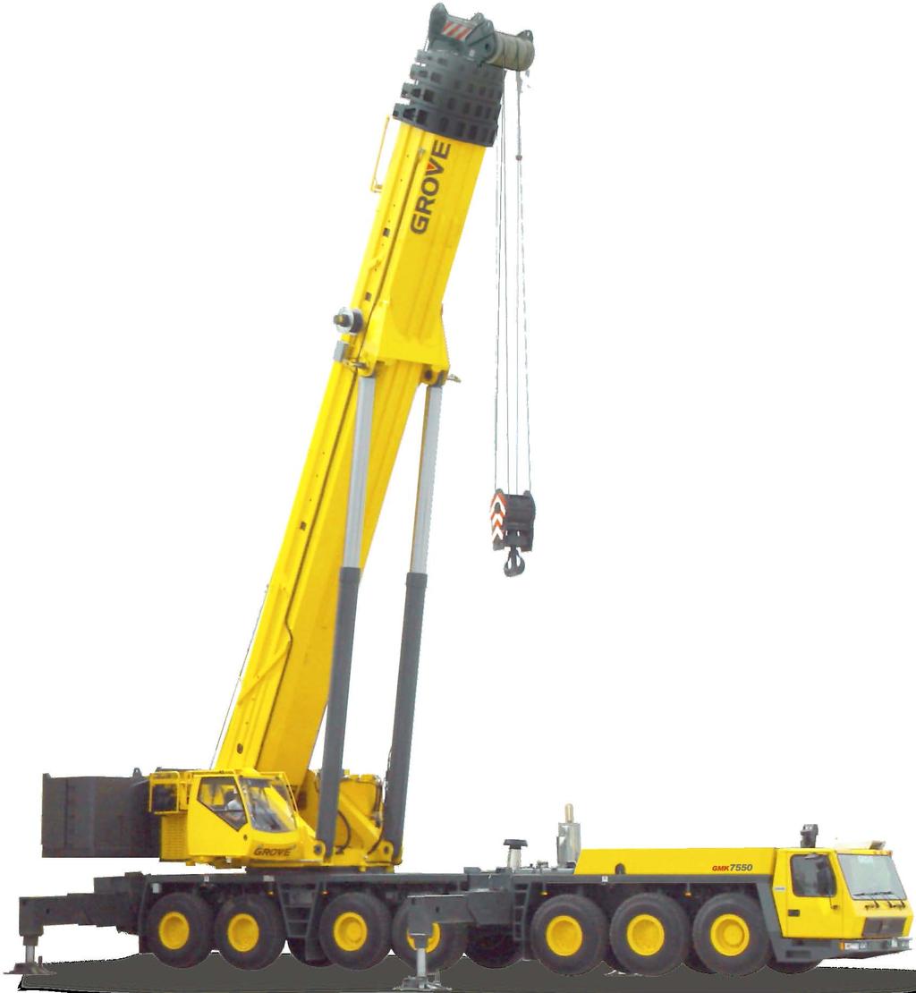 m (197 ft) five-section boom.
