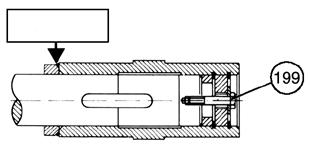 By screwing the nut down onto the washer (ref. 222), the shaft is smoothly inserted into the cylindrical hub of the Mb IA. Tighten with the screw (ref. 199). en 4.