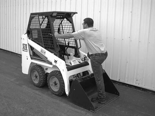 Operation & Maintenance Manual And Operator s Handbook Locations PRE-STARTING PROCEDURE Entering The Loader Figure 4 Figure 40 2 P-9827 P-9828 P-8994 Read and understand the Operation & Maintenance