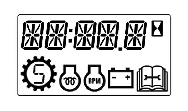 INSTRUMENT PANEL IDENTIFICATION (CONT D) Display Screen The display screen can display the following information: Operating hours. Engine revolutions per minute (rpm). Speed management setting.
