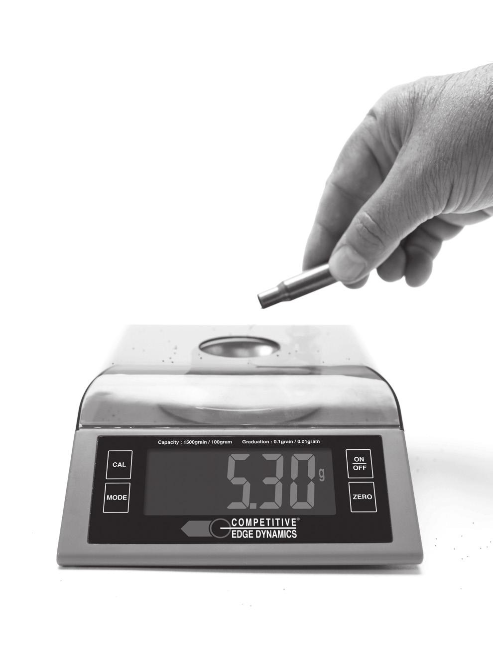 C. About The Scale: 1. Select a FLAT and LEVEL surface, which is not subject to vibration or air movement. 2. Turn the scale on by pressing the ON/ OFF key once. FIG 4 The scale is now on.