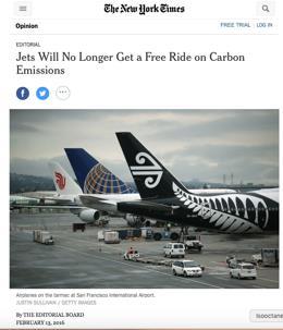 8, 2016 After more than six years of negotiations, the global aviation industry agreed on Monday to the first binding limits on carbon dioxide emissions, tackling the fastest-growing source of