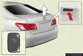any of the door handles. To close the windows and the moon roof (standard type), press and hold the lock button.