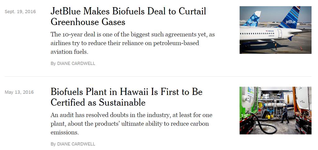 Biodiesel Recent News The New York Times