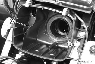 118 MAINTENANCE AND ADJUSTMENT Push a clean, lint-free towel into the intake tract to keep dirt or other foreign material from entering into the throttle bodies.