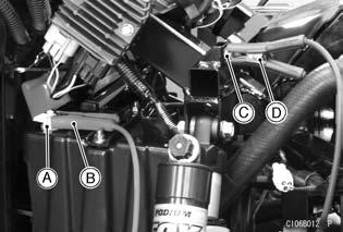 72 HOW TO OPERATE Connect a jumper cable from the positive (+) terminal of the booster battery to the positive (+) terminal of the vehicle battery. A. Vehicle Battery Positive (+) Terminal B.