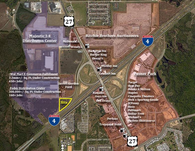 Interstate 4 & Hwy 27 Interchange US Highway 400, Davenport, FL 33897 Commercial Land for Sale The information contained herein has been given to us by the owner of the property or other sources we