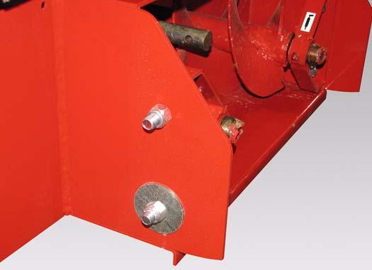 Apply two - three pumps of grease to the cross and bearings (Item ) [Figure 70] on the auger PTO driveline. Apply four - six pumps of grease to the C.V.