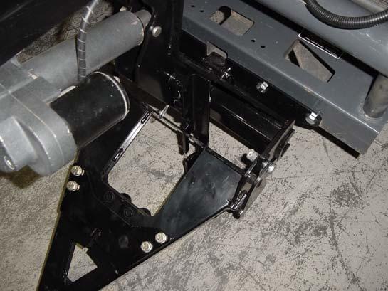 Insert the Jack Leg Pins into the lower holes of the Lift Frame. Place with foot in the down position. Per Figure 12.