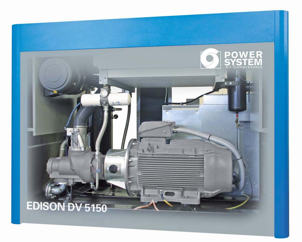 EDISON DV Variable speed direct driven screw compressors I NTELLIGENT CONTROLLERS The advanced controllers fi tted to the EDISON DV and NEWTON Series have been specifi cally developed to