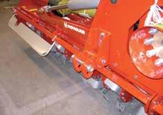 The machine can work intensively with high powered tractors and in difficult conditions, therefore increasing the productivity on large