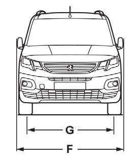Technical data Dimensions (mm) These dimensions have been measured on an unladen vehicle.