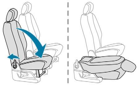 When retracted, the maximum weight on the backrest is 50 kg. To reposition the seat, raise the backrest until it locks in the raised position.
