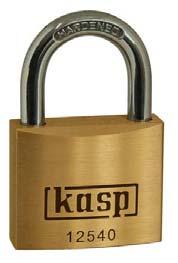 PRODUCT SPECIFICATION Brand Kasp Product Range Premium brass padlocks Catalogue number 125 Date 10/04/2013 Range Description Premium brass