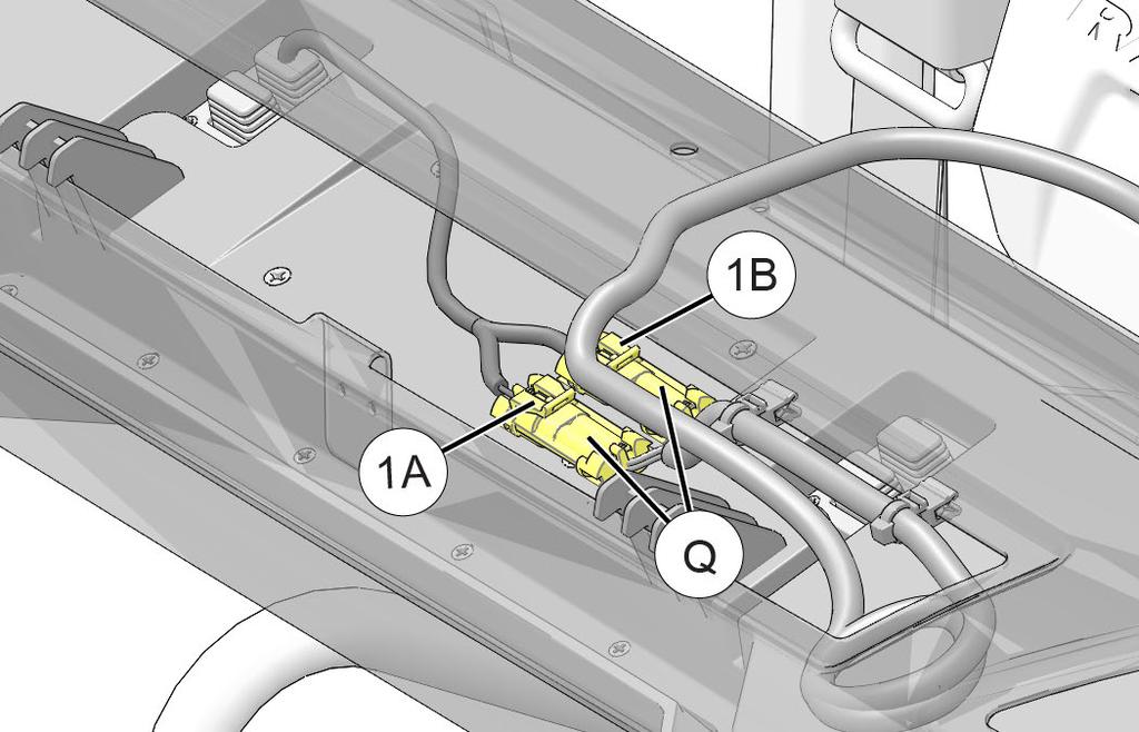 5. Connect audio unit harnesses. See previous section, HARNESS DETAIL, and audio unit operating instructions for connector identification. Kits in OPTIONAL steps below sold separately. a. OPTIONAL: Splitter harnesses come preattached to connectors 1A and 1B on audio unit q.