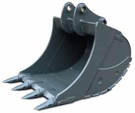 BUCKET OPTIONS & DIGGING FORCES Specifications and equipment may vary according to regional availability BUCKET AND ARM COMBINATION Width Capacity SAE Weight 2.100 mm 2.500 mm 3.