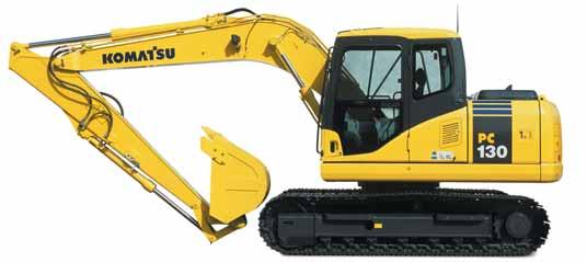 Komatsu SAA4D95LE-3 66 kw direct injection emissionised Stage II intercooled turbocharged engine Double element type air cleaner with dust indicator and auto-dust evacuator Automatic fuel line