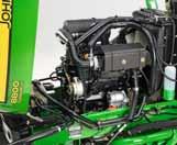 All John Deere rough, trim and surrounds mowers have front-mounted radiators to draw clean air, greatly
