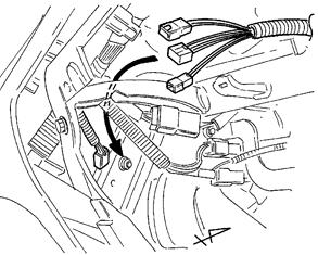 reinforcement. (Fig. 2-1) Side Panel (b) Route the V2 harness connectors between the instrument panel and metal reinforcement. (Fig. 2-2) Fig.