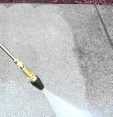 Soft rotary brushes are excellent for cars, trucks and boats while harder bristles work well on concrete and brick.