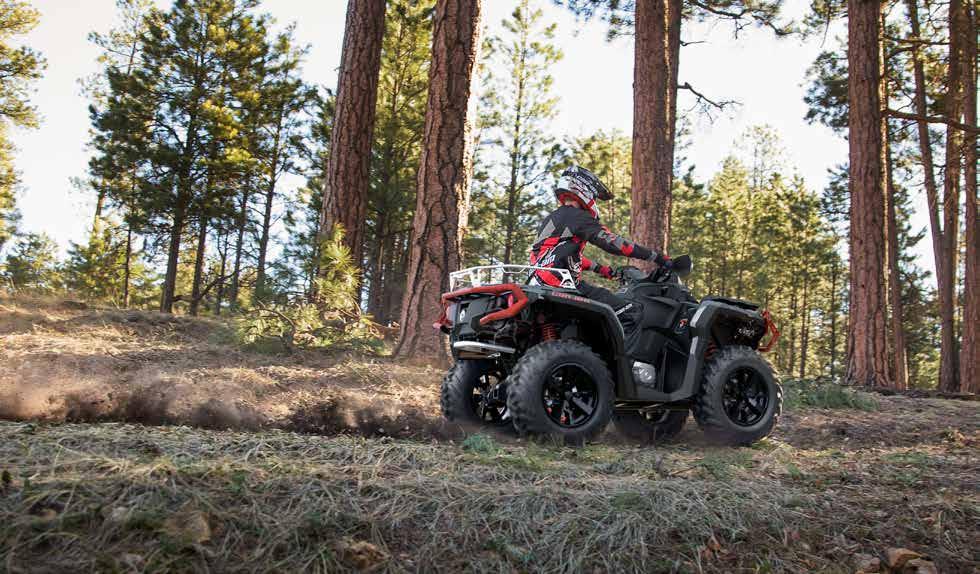 Embargo: June 1, 2018 7 a.m. (CDT) / 8 a.m. (EDT) 2019 Outlander XT package 2019 CAN-AM OUTLANDER FAMILY The 2019 Can-Am Outlander all-terrain vehicles have a brand-new suspension, offering perfected