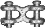 Coupling Links & Chain Connectors Hammerlocks - Coupling Links Size W.L.L. Weight HL281 9/32 3,500 lbs..26 lbs. $13.41 HL312 5/16 4,500 lbs.