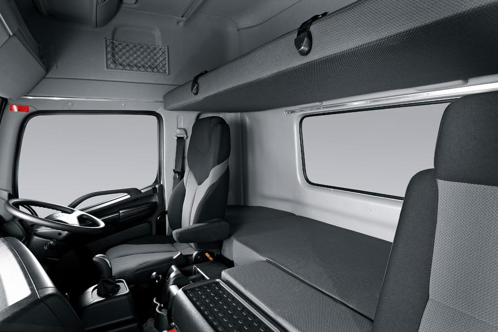 The Hino 700 is made comfortable with features like air suspension, fully adjustable driver s seat, a tilt and telescopic steering column and easy to reach controls.
