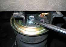1 check the clearance nsure sufficient clearance exists between the brake lines and carriage bolts.