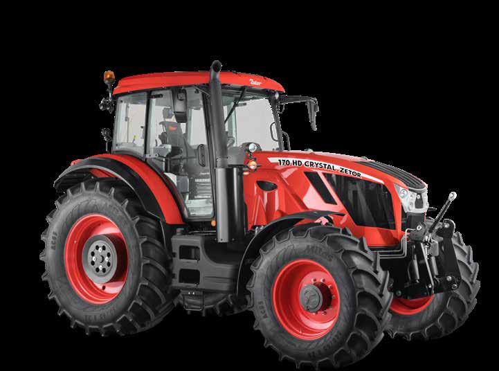 front wheels for increased control Two auxiliary hydraulic cylinders ensure the even load distribution of the tractor and maximum lifting force of up to 85 kn.