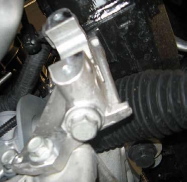 Be sure to reconnect steering shaft to steering rack