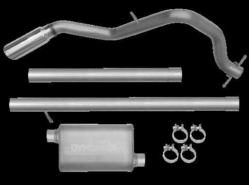 TORQUE Steel Ultra Flo Welded Muffler 4-in. outlet slant cut tip Single - 3-in. Aluminized system 22 *For more information visit dynomax.