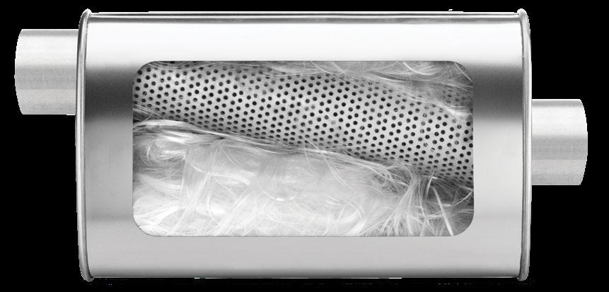 PERFORATED TUBE ULTRA FLO TM STAINLESS STEEL POLISHED Sound Level