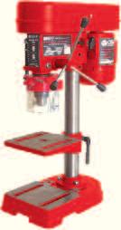 Its 550W motor and 12 speeds which give optimal performance when drilling holes up to 20mm. It also comes with a no-volt auto-release switch which turns off when voltage is removed by power cut etc.