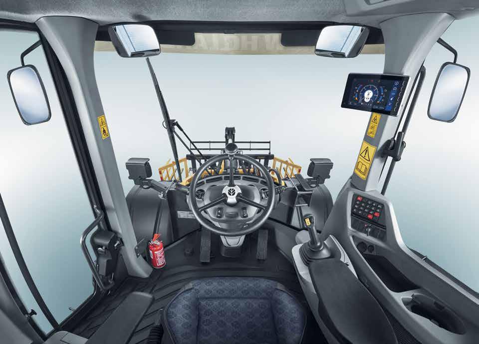 04 OPERATOR ENVIRONMENT Ergonomic perfection. Purpose designed for the D Series wheel loaders, the new generation cab offers class leading all-round visibility, comfort and operator security.