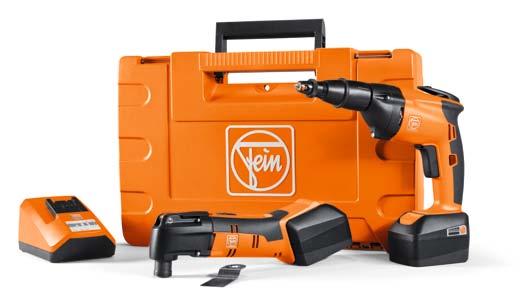 The FEIN professional sets for drywall construction. Other FEIN battery-powered tools for drywall construction.