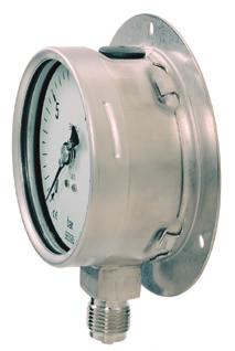 Also G1/4 or 1/4 NPT Lower or back mount, also with back flange, front flange or triangular bezel with
