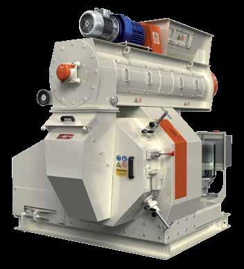 60 hp Capacity: 1,5-2,5 T/h - 4 pole motor 45 kw max. - Conditioner motor 4 kw - Feeder speed can be used with VFD 