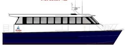 By: Mark Ellis Marine Design (Australia) Design Number: 871040-1A Description The vessel shall be constructed as a medium speed, sea kindly, and passenger service vessel for the use in Indian waters.