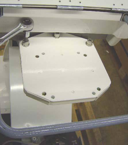 3.) Attach the Chair Mounting Plate to Bel-20, Bel-20+ or Bel-50 chair using hardware provided.