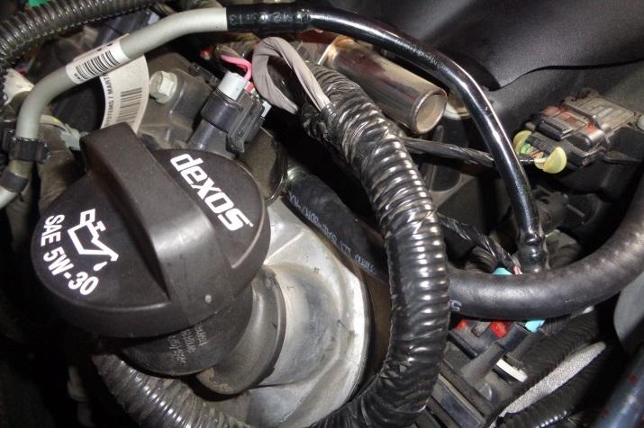Install intake tube in vehicle.