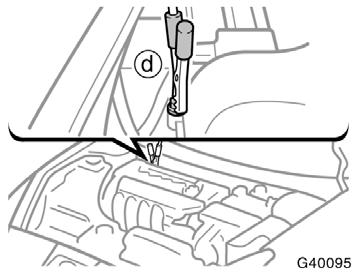 Discharged battery Jumper cable Booster battery Positive terminal ( + mark) Jumper cable Positive terminal ( + mark) 4. Make the cable connections in the order a,