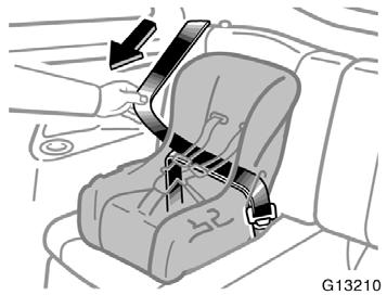 Do not insert coins, clips, etc. in the buckle as this may prevent you from properly latching the tab and buckle. If the seat belt does not function normally, it cannot protect your child from injury.