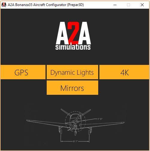 C:\Users\ your specific user \Documents\Prepar3D v4 Add-Ons\A2A\A2A\Bonanza35\Tools The Bonanza Aircraft Configurator is a program where you can customize the aircraft within certain specifics and