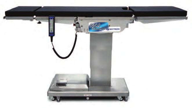 UltraSlide 3602 Surgical Table Specifications Technical Specifications: Length w/o head rest 69 inch 1750mm Length with head rest 82 inch 2080mm Width 19½ inch 500mm Width with side rails 22 inch