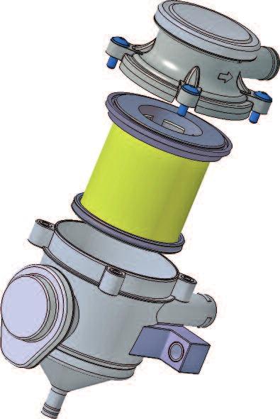 ProVent 00 The ProVent 00 is designed to offer compact crankcase ventilation for engines up to 00 kw and is characterised by the following advantages: Up to 00 l/min blow-by gas Compact design