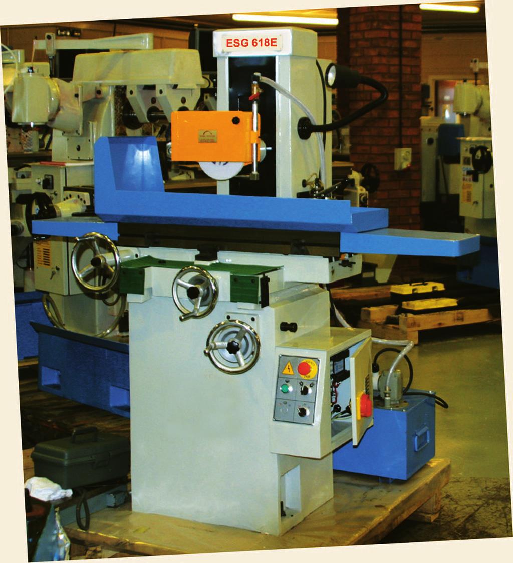 Surface Grinder ESG 618 E 1-500-100 Features: Robust cast iron construction Easy and quick to set up which saves time Precision built for accuracy Mass produced and economically priced Ball bearing