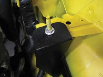 Use one 6 zip tie from the kit to retain the washer fluid hose and extension