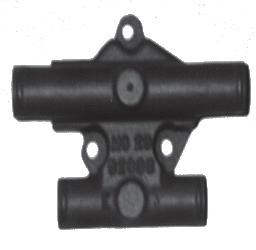 Intake manifold bolt holes at 90º from the crankshaft