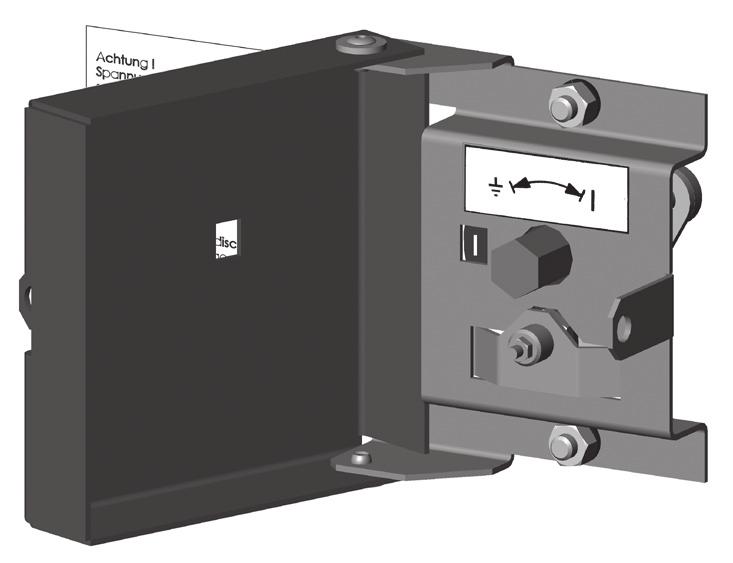 4.7.1 Operation of the isolating device for voltage transformers in metering panels Isolate the relevant switchgear section before connecting or disconnecting voltage transformers.